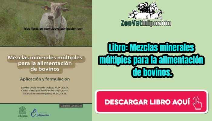 Libro: Mezclas minerales múltiples para la alimentación de bovinos.